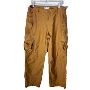 Aritzia TNA Women's Troop 100% Cotton Canvas Cargo Pants Size 12